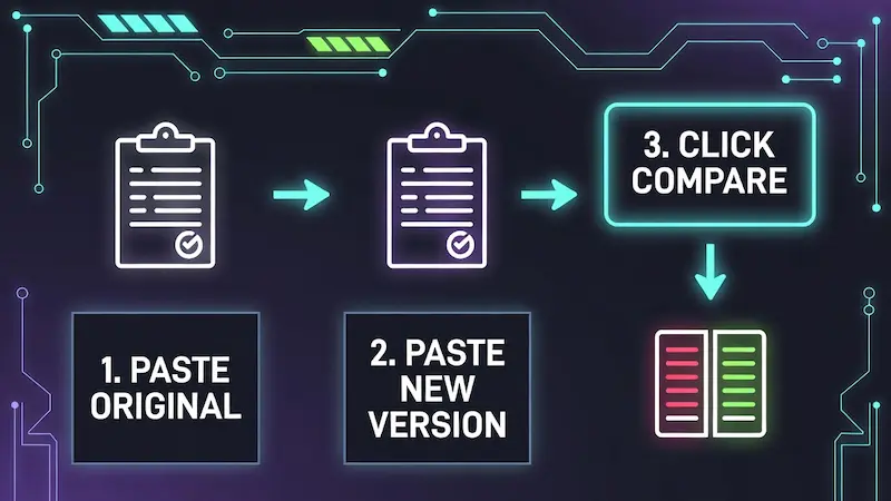 Visual guide: How to compare text and code using Ultra Diff Pro Max