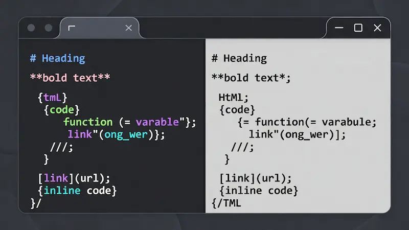 Pro Markdown Studio Max Interface Screenshot showing dark mode editor and preview